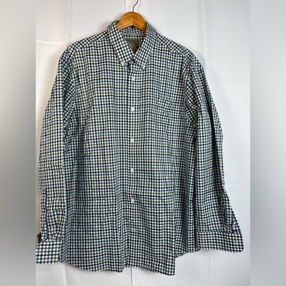 Duluth Trading Co Mens Long Sleeve 100% Cotton Plaid Button Down Shirt XL - Picture 1 of 8